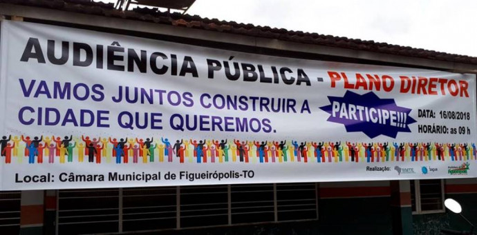 Convocação para Audiência Pública sobre o Plano Diretor Municipal-Prefeitura Municipal de Figueirópolis-TO.