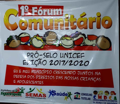 Prefeitura Municipal de Figueirópolis-TO - 28 de Agosto de 2018- I FÓRUM COMUNITÁRIO SELO UNICEF.