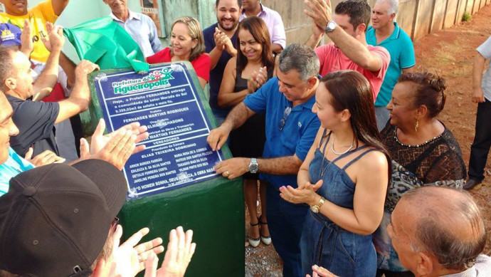 Ano 2016-Inauguração da pavimentação asfáltica nas ruas do Setor Morado do Sol, com cerca de 12 mil metros quadrados de asfaltos.