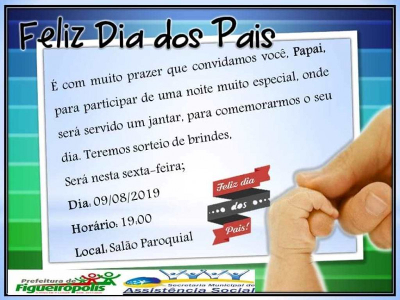 Comemoração do Dia dos Pais- Secretaria Municipal de  Assistência Social-Figueirópolis-TO.